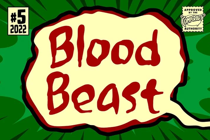 CC Blood Beast by Comicraft — Display Font