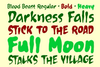 CC Blood Beast by Comicraft — Display Font — thumbnail 2