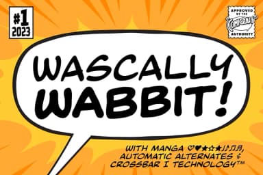 CC Wascally Wabbit by Comicraft — Display Font — thumbnail 1