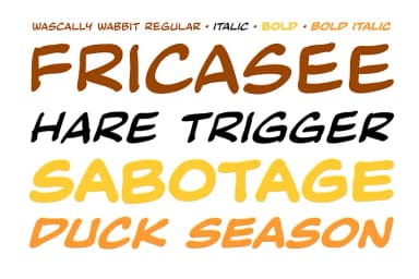 CC Wascally Wabbit by Comicraft — Display Font — thumbnail 2