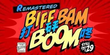 BIFF BAM BOOM by Comicraft — Decorative Font — thumbnail 1