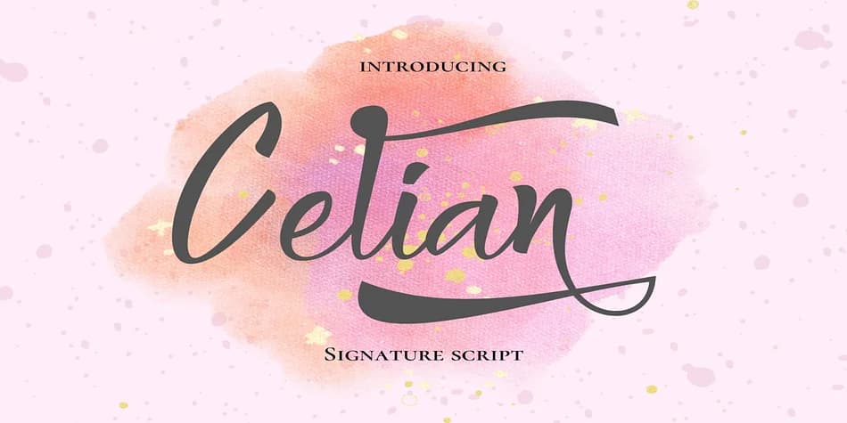 Celian by Aditastudios — Script Handwritten Font