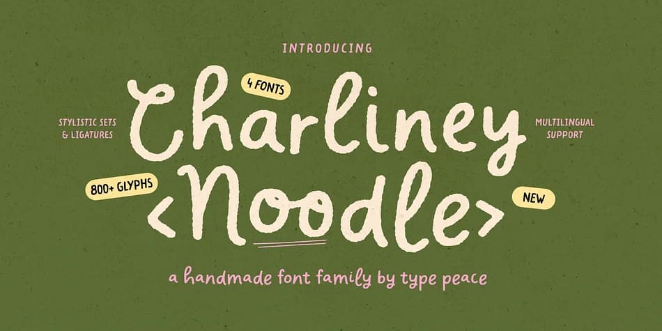 Charliney by type peace — Decorative Font