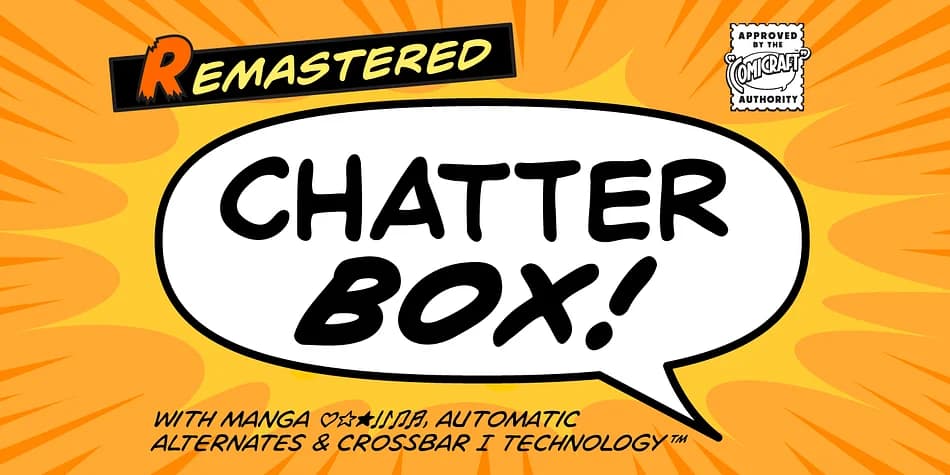CHATTERBOX by Comicraft — Decorative Font