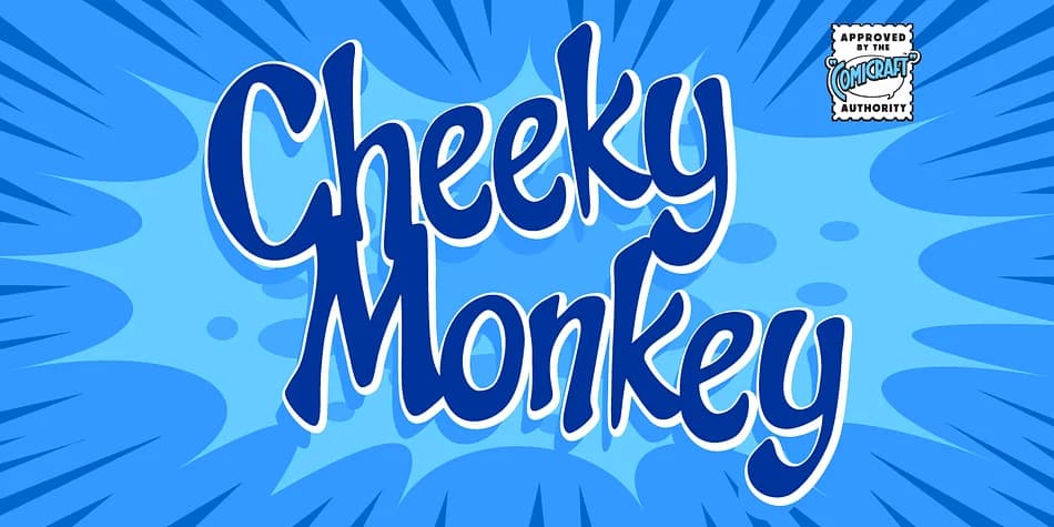 Cheeky Monkey by Comicraft — Display Font