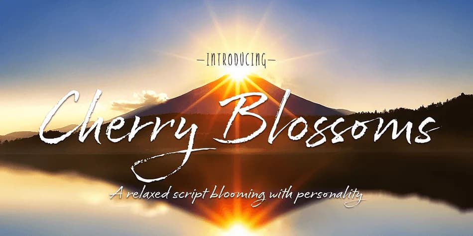 Cherry Blossoms by Positype — Script Handwritten Font