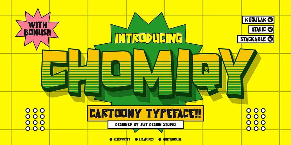 Chomiqy by Alit Design — Decorative Font