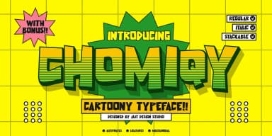 Chomiqy by Alit Design — Decorative Font — thumbnail 1