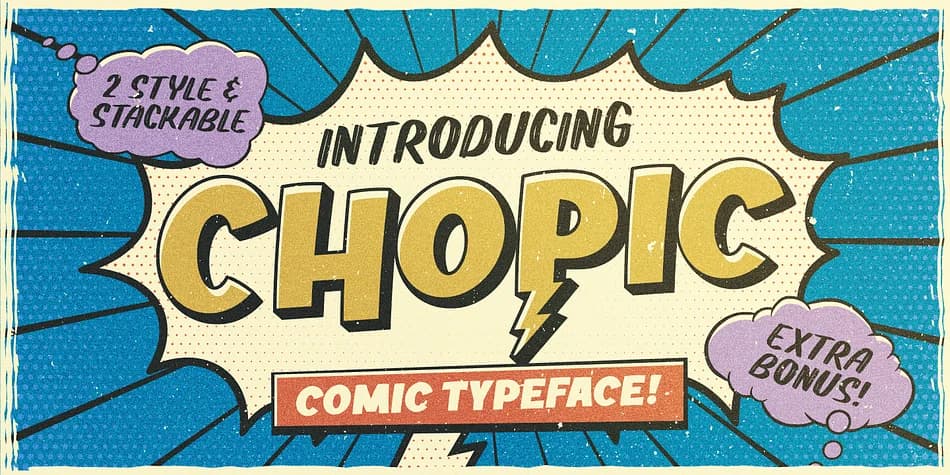 CHOPIC Comic Typeface by Alit Design — Decorative Font