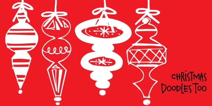 Christmas Doodles Too by Outside the Line — Dingbats Font