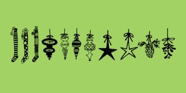 Christmas Doodles Too by Outside the Line — Dingbats Font — thumbnail 2