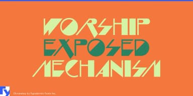 CHROMAKEY by Typodermic Fonts Inc. — Decorative Font — thumbnail 2