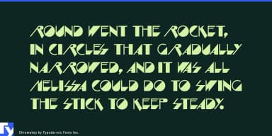 CHROMAKEY by Typodermic Fonts Inc. — Decorative Font — thumbnail 3