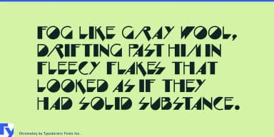 CHROMAKEY by Typodermic Fonts Inc. — Decorative Font — thumbnail 4