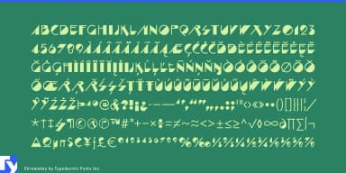 CHROMAKEY by Typodermic Fonts Inc. — Decorative Font — thumbnail 5