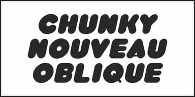 CHUNKY NOUVEAU JNL by Jeff Levine Fonts — Decorative Font — thumbnail 4
