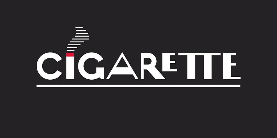 CIGARETTE by Dharma Type — Decorative Font