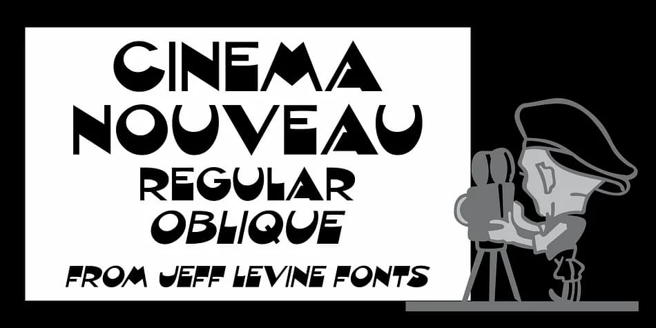 CINEMA NOUVEAU JNL by Jeff Levine Fonts — Decorative Font