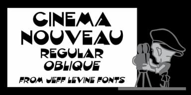 CINEMA NOUVEAU JNL by Jeff Levine Fonts — Decorative Font — thumbnail 1