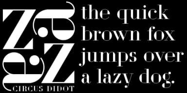 Circus Didot by ParaType — Decorative Font — thumbnail 1