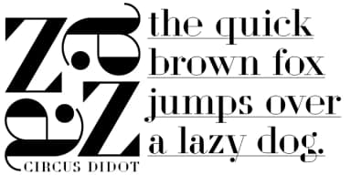 Circus Didot by ParaType — Decorative Font — thumbnail 2