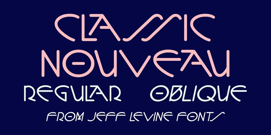 Classic Nouveau JNL by Jeff Levine Fonts — Decorative Font