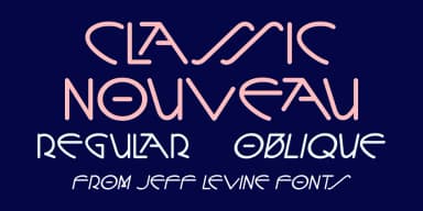 Classic Nouveau JNL by Jeff Levine Fonts — Decorative Font — thumbnail 1