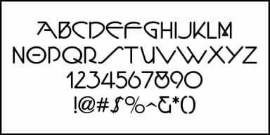 Classic Nouveau JNL by Jeff Levine Fonts — Decorative Font — thumbnail 3