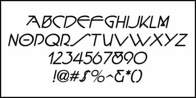 Classic Nouveau JNL by Jeff Levine Fonts — Decorative Font — thumbnail 5