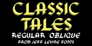 Classic Tales JNL by Jeff Levine Fonts — Display Font — thumbnail 1