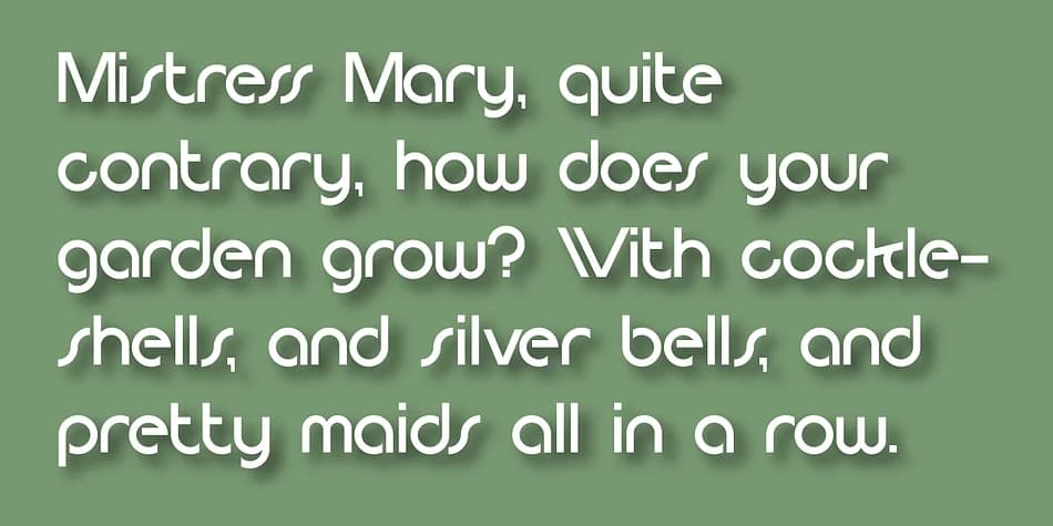 Cleancut by Gerald Gallo Fonts — Decorative Font