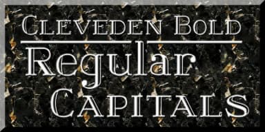 Cleveden by Greater Albion Typefounders — Decorative Font — thumbnail 3