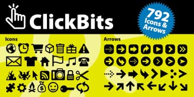 ClickBits by Fonthead Design — Dingbats Font — thumbnail 1