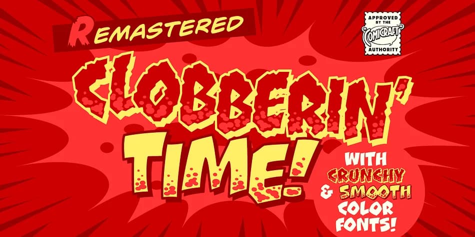 Clobberin Time by Comicraft — Decorative Font