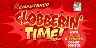 Clobberin Time by Comicraft — Decorative Font — thumbnail 1
