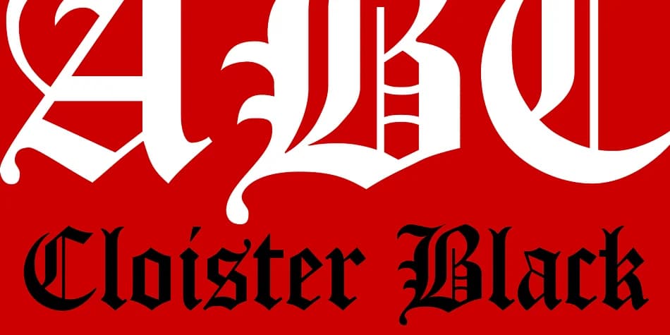 Cloister Black CT by CastleType — Blackletter Font