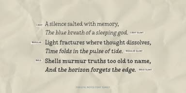 Coastal Notes by type peace — Decorative Font — thumbnail 5