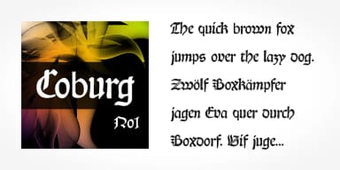 Coburg No1 by SoftMaker — Blackletter Font — thumbnail 4