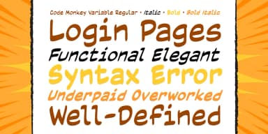 Code Monkey Variable by Comicraft — Decorative Font — thumbnail 2