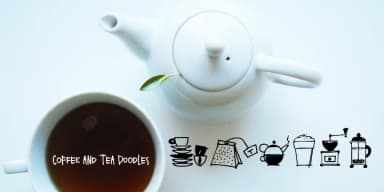Coffee and Tea Doodles by Outside the Line — Dingbats Font — thumbnail 1