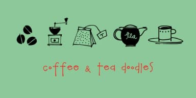Coffee and Tea Doodles by Outside the Line — Dingbats Font — thumbnail 2