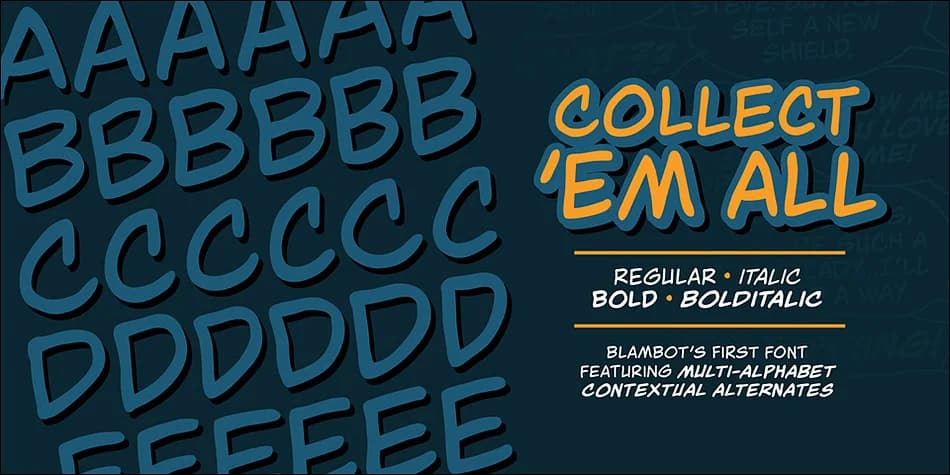 Collect Em All BB by Blambot — Decorative Font