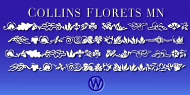 Collins Florets by Wiescher-Design — Dingbats Font — thumbnail 1