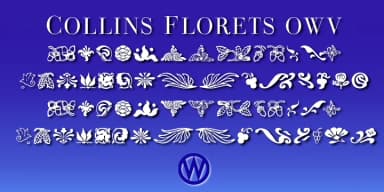 Collins Florets by Wiescher-Design — Dingbats Font — thumbnail 2