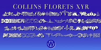 Collins Florets by Wiescher-Design — Dingbats Font — thumbnail 4