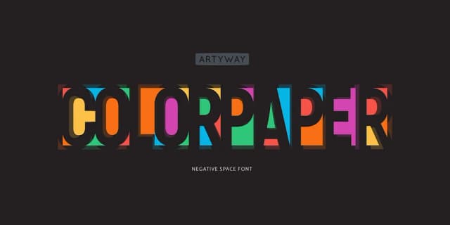 ColorPaper by Artyway — Decorative Font
