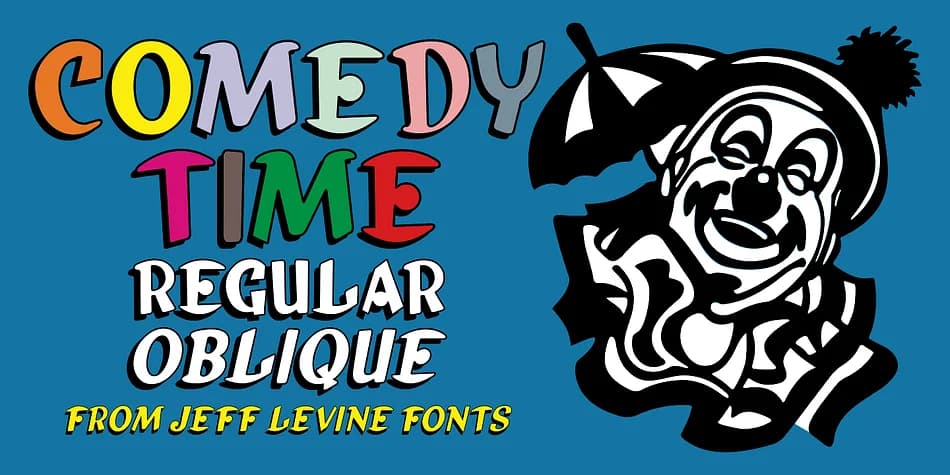 Comedy Time JNL by Jeff Levine Fonts — Decorative Font