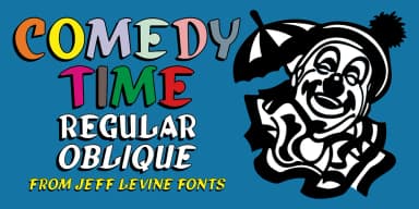 Comedy Time JNL by Jeff Levine Fonts — Decorative Font — thumbnail 1