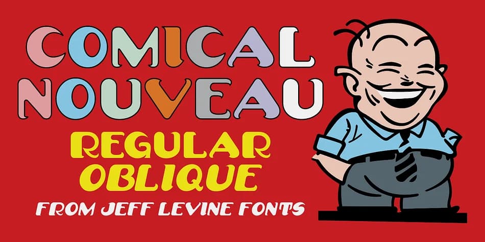 Comical Nouveau by Jeff Levine Fonts — Decorative Font