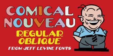 Comical Nouveau by Jeff Levine Fonts — Decorative Font — thumbnail 1